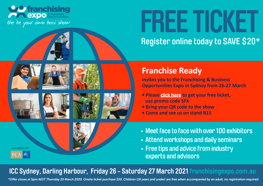 Franchising Expo Free ticket